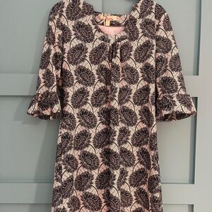 Black and Cream Floral Dress